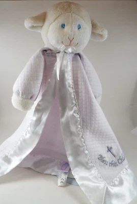 Baby Lovey Plush Lamb/sheep, Bless This Child 14 inches Mary Meyers - Image 1 of 4