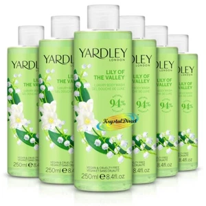 6x Yardley London Lily of the Valley Shower Gel Body Wash 250ml - Picture 1 of 1