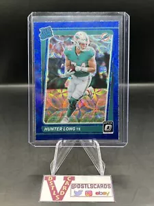 2021 Panini Donruss Optic - HUNTER LONG RATED ROOKIE BLUE SCOPE PRIZM #281 - Picture 1 of 3
