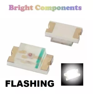 10 x 0805 Flashing White LED (SMD) - Ultra Bright - UK Seller - Picture 1 of 1