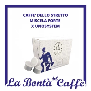 CAFFE DELLO STRETTO 200 CAPSULE  MISCELA FORTE COMPATIBILE UNOSYSTEM - Picture 1 of 5