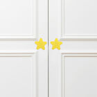  4 PCS Zinc Alloy Cabinet Door Handle Star Cute Knobs for Cabinets