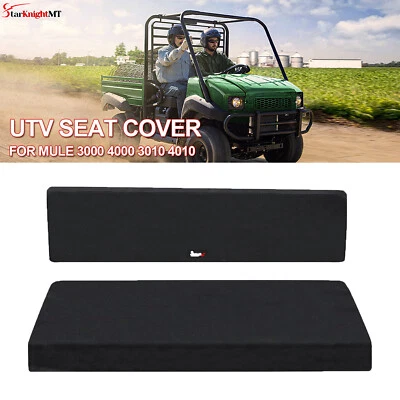 For Kawasaki Mule 3020 4010 3000 3010 New Seat Cover UTV Diesel 4X4 Black Covers - Изображение 1 из 4