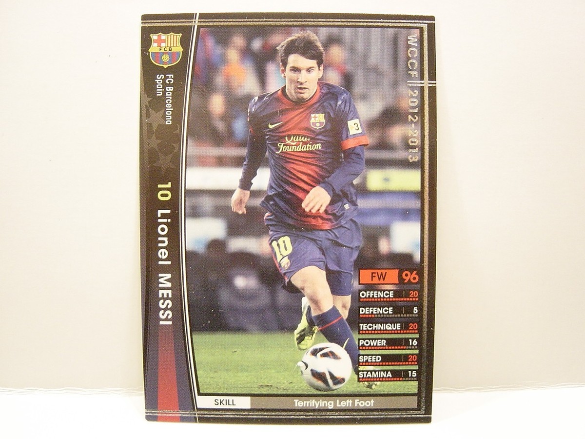 Panini WCCF 2012-13 Lionel Messi FC Barcelona Refractor Soccer 