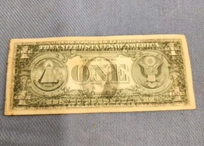 ONE DOLLAR BILL MISS PRINT. FAST SHIPPING! - Image 1 of 4