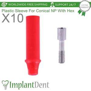 10x Dental Anti Rotational Gießbar Prothese schmale Plattform Sechskant 2,25 mm - Bild 1 von 3