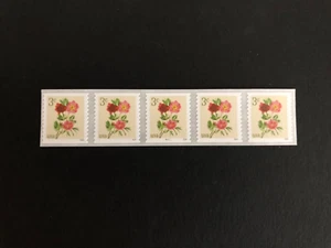 U.S. Stamps, Scott # 5904, PNC5 # P11111, Peonies, w/ Low Back # from a 10K Roll - Picture 1 of 2