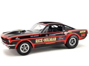 ACME 1:18 BATCAR 1965 Ford Mustang A/FX Rice & Holman Diecast Black A1801852 - Picture 1 of 5