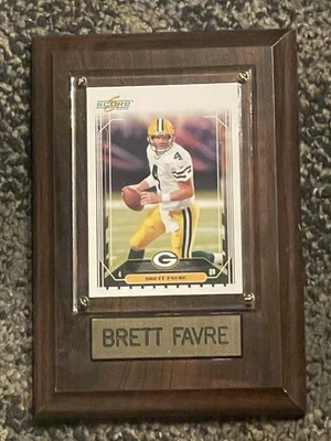 Tarjeta deportiva Green Bay Packers NFL Brett Favre enmarcada puntaje 2006 Foto 1 de 4