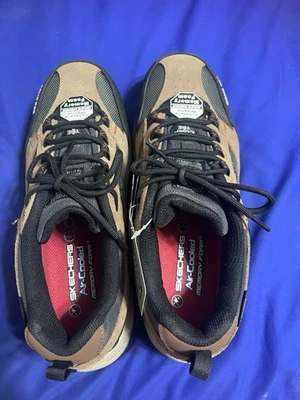 Men Skechers Foam Memory Work Shoes Comp Toe Slip Resistant  Not Original Box - Image 1 of 4