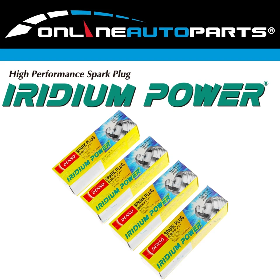Set of 4 Denso Iridium Spark Plugs for Fiat Punto 4 cyl 1.4L 350A1000 2006~2009 - Image 1 of 1