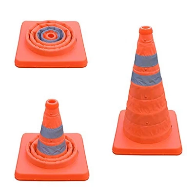 12 Inch Collapsible Traffic Multi Purpose Pop Up Reflective Safety Cone - Image 1 of 2