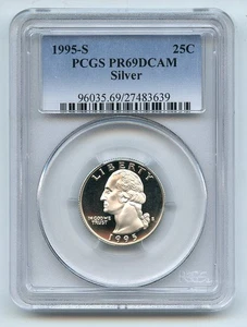 1995 S 25C Silver Washington Quarter Proof PCGS PR69DCAM - Picture 1 of 1