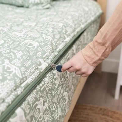 Dinosaurios T-rex Tema Niños Duradero Cremallera Ropa de Cama para Niños, Cama en Bolsa Foto 1 de 4