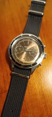 OROLOGIO CRONOGRAFO EBERHARD CONTOGRAF 14901 VINTAGE - Immagine 1 di 4