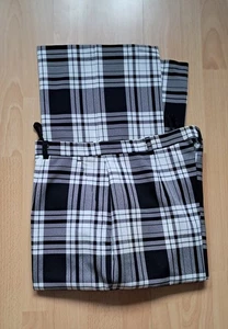 Damen Hose, Karo, schwarz/weiß/grau, Gr.42=Maße beachten, gerades Bein, - Bild 1 von 5