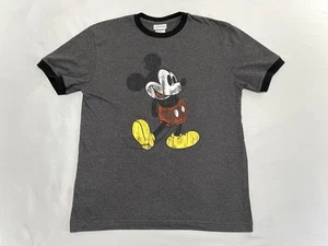 Walt Disney World Herren Medium Ringer T-Shirt Mickey Mouse dunkelgrau kurzarm - Bild 1 von 5