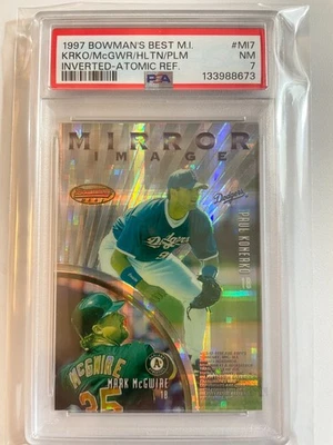 McGwire/Palmeiro/Helton -1997 Bowmans Best "INVERTED" Mirror Image Atomic Refrac - Image 1 of 2