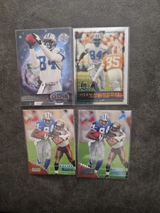 LOTE DE 35 TARJETAS BASE HERMAN MOORE 1994-01 METAL CROMO TOPPS PINNACLE DETROIT LIONS  - Imagen 1 de 9
