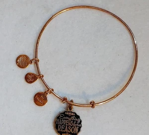 2019 Alex and Ani - Rose Gold Tone - Bangle Charm Bracelet - Picture 1 of 8