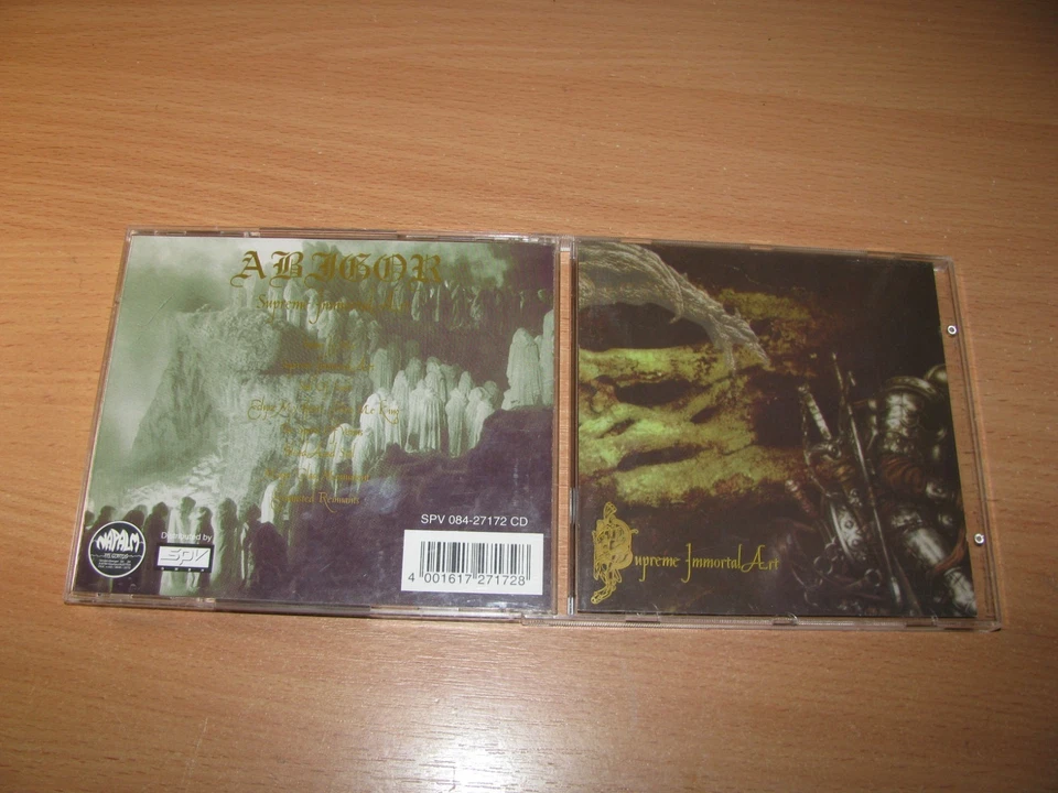 ABIGOR  Supreme Immortal Art (1998 Napalm 1st press) Mayhem,Gorgoroth,Darkthrone - Image 1 of 4