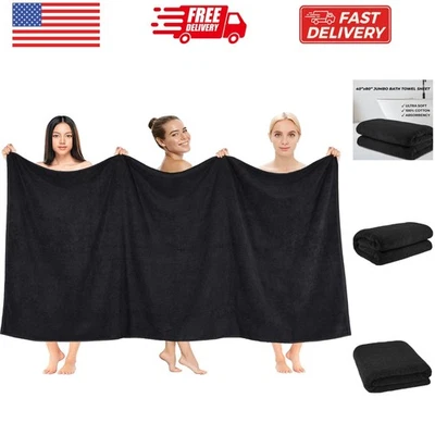 Lençol de banho 100% algodão 40x80 tamanho grande, toalhas de banho turcas extragrandes para B... - Imagem 1 de 4