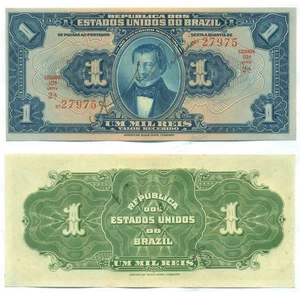 BILLETE BRASIL 1 MIL REIS (1919) P 6 UNC - Imagen 1 de 1