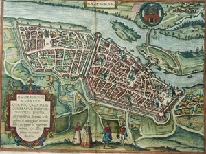MAGDEBURG MAGDEBURGUM ANSICHT BRAUN & HOGENBERG 1580 - Bild 1 von 1