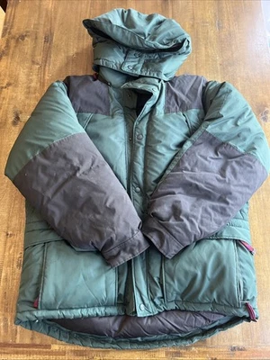 Vintage 80s Eastern Mountain Sports Goose Down Puffer Jacket EMS Men Large Green - Image 1 of 4
