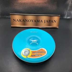 Reproductor de CD portátil Sony D-EJ002 Walkman azul probado funcionando Japón Discman usado - Imagen 1 de 5