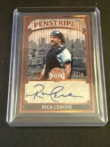 Rick Cerone 2025 Leaf Bronx Legacy Penstripes Auto 9/50 New York Yankees - Picture 1 of 1