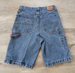 Vintage US Polo Assn Mens Blue Denim Jean Shorts Size 34 Jorts - Picture 1 of 12