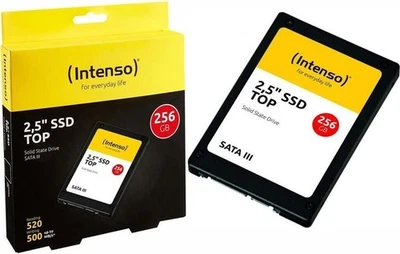 Intenso Top 256GB SSD Hard Disk 2.5" SATA 550/500 MB/s NAND Upgrade PC Notebook