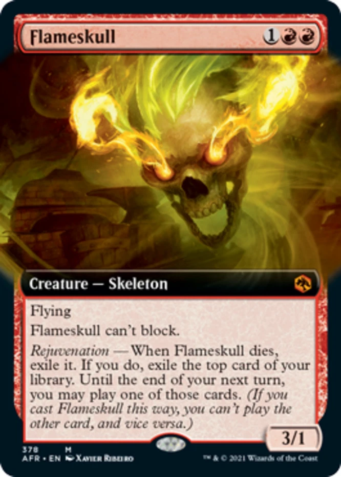 x1 Flameskull - Extended Art - Forgotten Realms - NM - MTG - Image 1 of 1