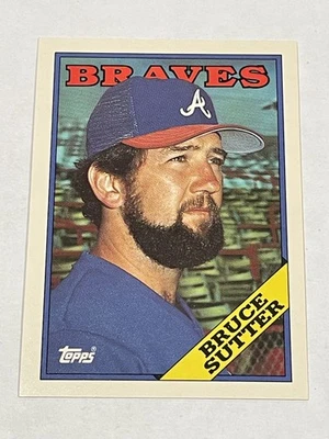 1988 Topps Tiffany Baseball - Bruce Sutter - Atlanta Braves - Image 1 of 2