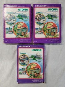 Utopia - Intellivision - Complete In Box CIB Tested 