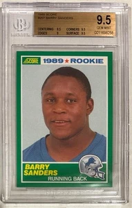 1989 Barry Sanders Score RC... Graded BGS 9.5 Gem Mint - Bild 1 von 2
