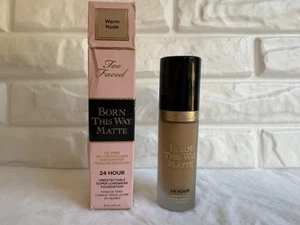 Too Faced Born This Way Matte Longwear Liquid Foundation - WARM NUDE - NIB - Picture 1 of 5