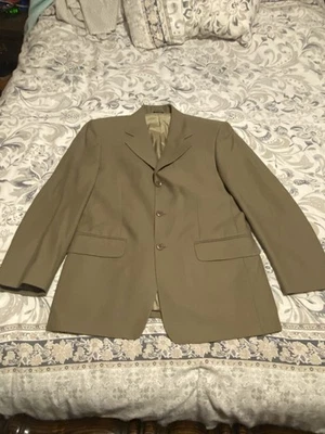 Abrigo Blazer Deportivo Bachrach Para Hombre Dos Botones Tostado 100% Lana Talla 38R Foto 1 de 4