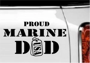 Decalcomania vinile Proud Dad decorazione casa 5" x 9" - Foto 1 di 1