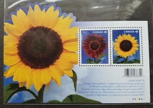 [SJ] Canada Sunflowers 2011 Flower Flora Plant (ms) MNH *odd shape *unusual - Picture 1 of 5