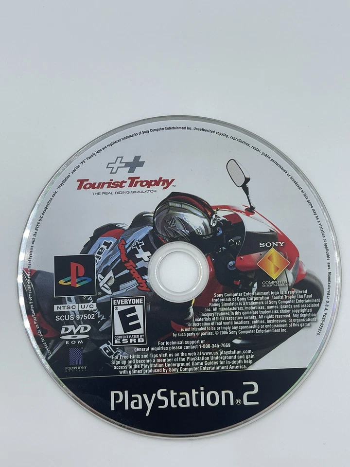 Disco PS2 Tt Tourist Trophy The Real Riding Simulator (Sony PlayStation 2, 2006) Foto 1 de 1