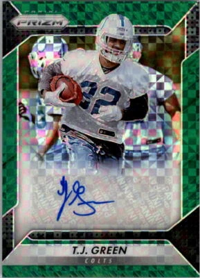 2016 Panini Prizm Rookie Autographs Prizms Green Power T.J. Green Auto /49 - Image 1 of 2