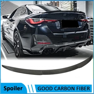 For BMW G26 430i 440i M440i I4 2021-23 REAL CARBON FIBER Rear Trunk Spoiler Wing - Picture 1 of 12