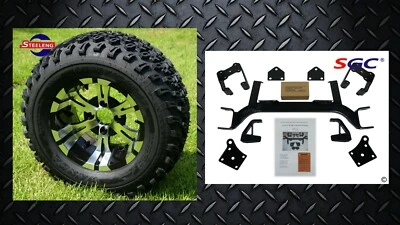 EZGO TXT ELECTRIC GOLF CART 6" LIFT KIT + 12" WHEELS and 23" ALL TERRAIN TIRES  - Image 1 of 4