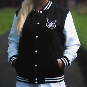 D&W Kollektion College Sweat Jacke Black/White Unisex - Bild 1 von 11