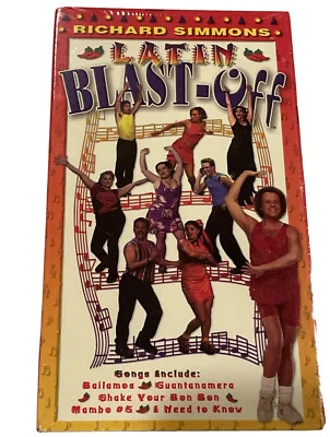 Richard Simmons Latin Blast Off (Fullscreen VHS, 2001) Sealed Salsa Time Foto 1 de 4