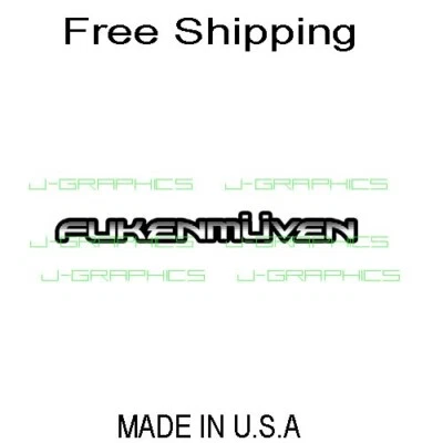Calcomanía pegatina Fukenmuven deriva EURO rebajada para VW Volkswagen Low Foto 1 de 2