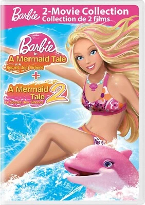Barbie -  A Mermaid Tale + Mermaid Tale 2 - New Double Feature 2 Disc DVD set - Image 1 of 2