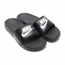 nike benassi slides gold swoosh